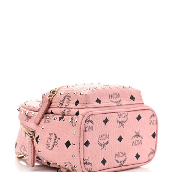 MCM Visetos Stud Mini Stark Backpack - Picture 4 of 10